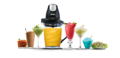 Ninja QB900B Master Prep Food Processor Blender with 48 oz Pitcher & 16 oz Chopping Bowl, Perfect for Frozen Blending & Chopping, 400 Watts, Dishwasher Safe, Countertop, Grey