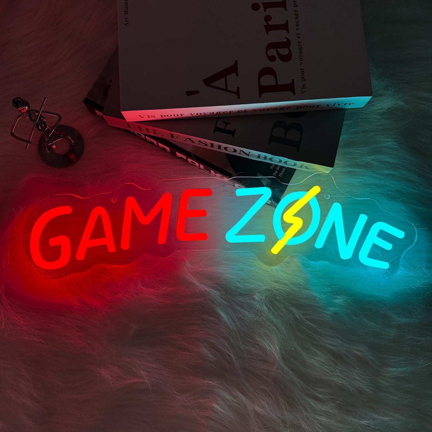 Game Zone Neon Sign, Gaming Neon Light for Game Room Wall Decor, Gamer Neon Signs for Boy Man Cave, Bedroom Decoration, Great Gift for Kids Friends Birthday Party