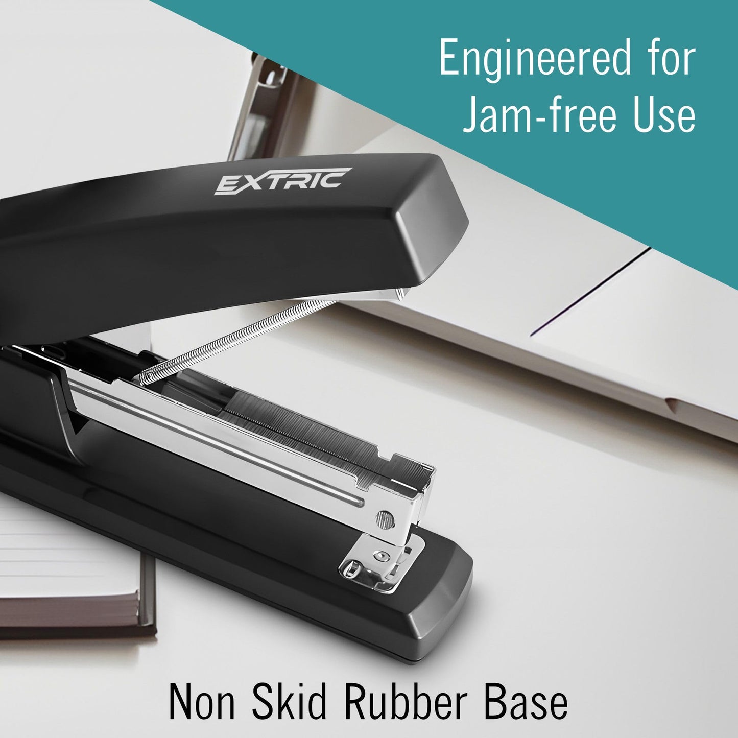 Stapler – Staplers for Desk, Black Stapler Heavy Duty 3 Pack, Staplers 25 Sheet Capacity for Office and Home