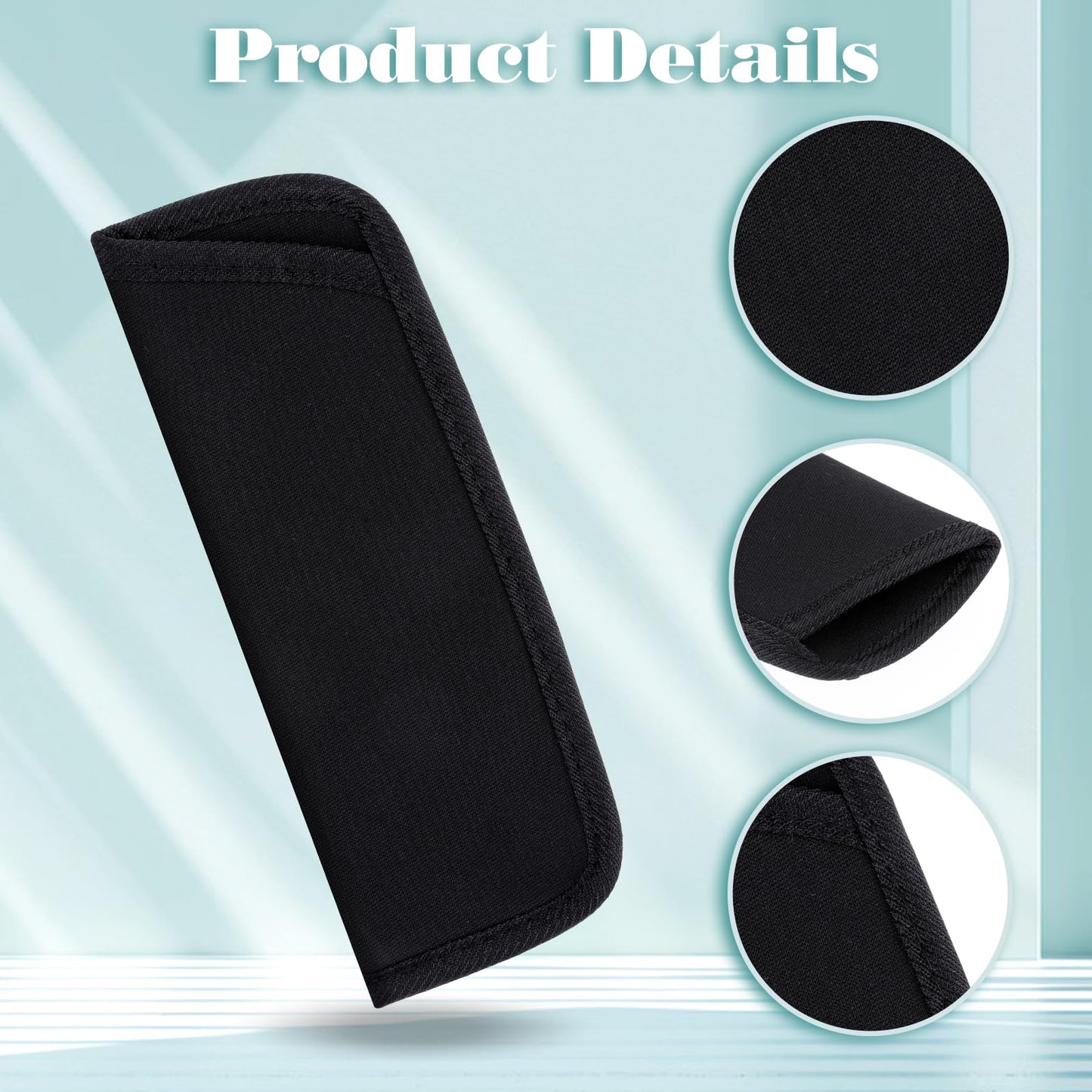 Xthrotsenk 4 Pack Eyeglass Case Soft Slip in Glasses Cases Black Eyeglasses Holder Protective Case for Travel Sunglasses Case Pouch Fabric Spectacle Pouch Soft Glasses Sleeve Holder