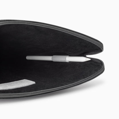Comfyable x Edition Tablet Sleeve 11 Inch, Compatible with 11" iPad Air/Pro M4 2026, Smart/Magic Keyboard with Pencil Holder, Faux Leather Case with a Front Zip Pocket for Men Women, Black