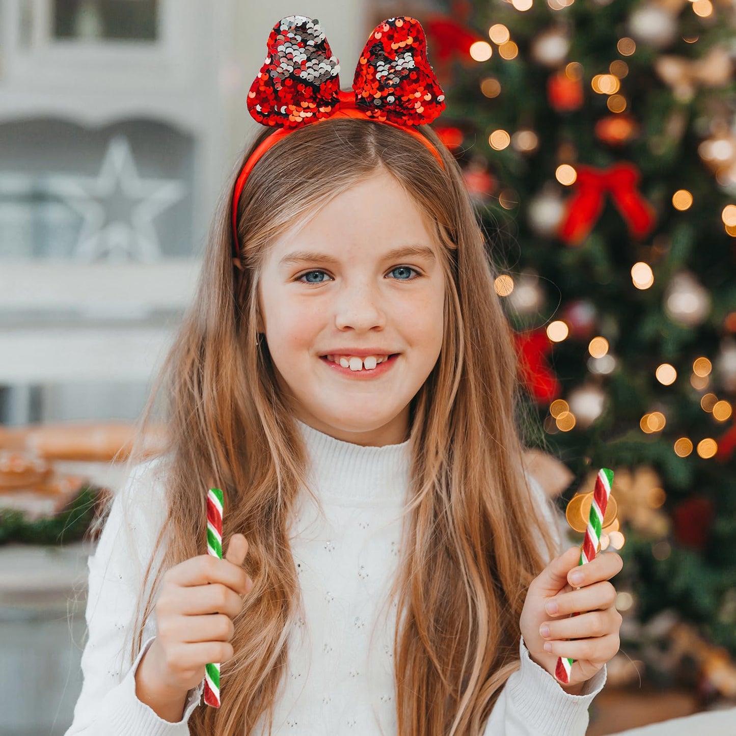Fruidles 24-Pack Christmas Candy Cane Sticks Suckers, Old-Fashioned Red Green & White, Individually Wrapped, 5.5" Inch,