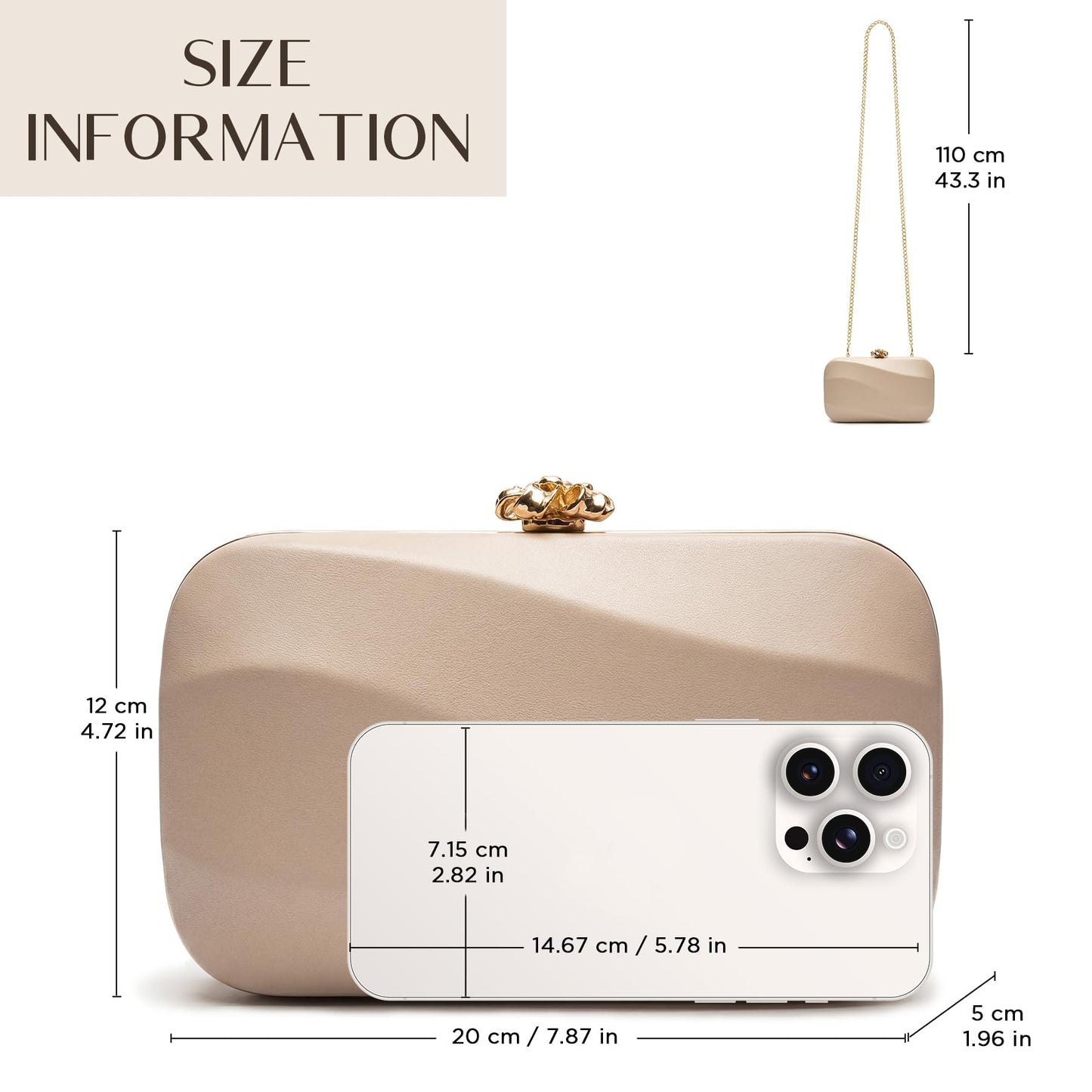 CHUNLI Clutch Purses for Women, Evening Bag Crossbody Bag with Chain, Clutch Bag Handbags for Formal Wedding Dressy Party