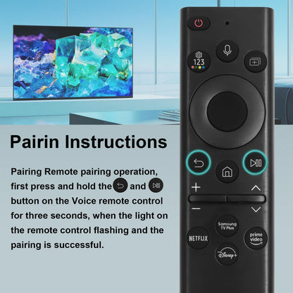 BN59-01357A Replacement Voice Remote Control fit for Samsung Smart TVs Compatible with Samsung QLED Series Smart TV Also BN59-01357F BN59-01357P Full Function Replacement