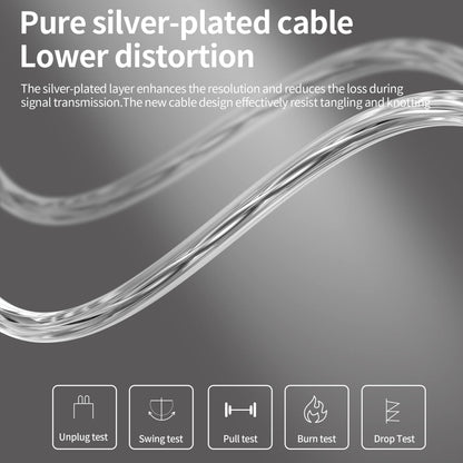 CCA KZ ZSN Pro X Dual Driver in Ear Monitor Earphone 1BA 1DD Wired Earphone HiFi Sport Gaming Earbuds Headphones Compatibility for Phone Computer Tablet