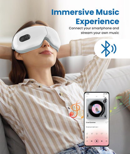 VANI Eye Massager with Heat, Father's Day/Birthday Gifts for Women/Men/Mom/Dad, Eye Massager for Migraines, Heated Eye Mask Massager Reduce Eye Strain, Dark Circles and Dry Eyes