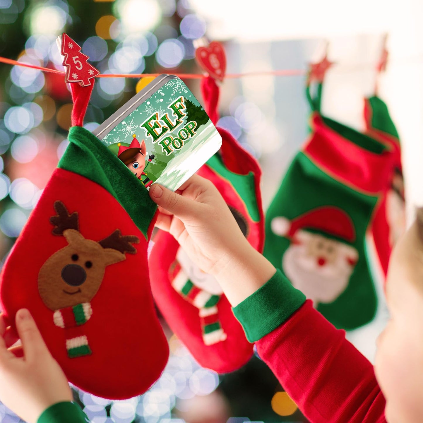 Zhengmy 8 Pack Novelty Christmas Poop Mint Stocking Stuffers Tins Christmas Character Mint Tins Gift Funny Candy Metal Box for Kids Teen Boy Adult, 4 Cute Style