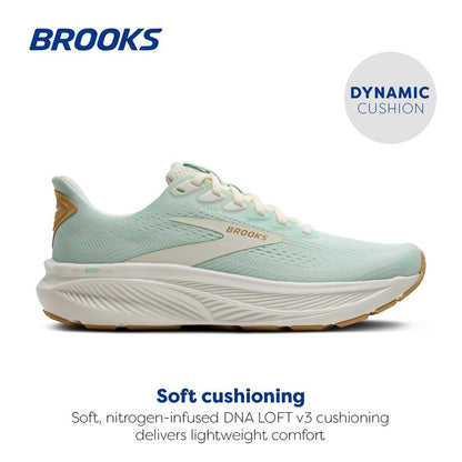 Brooks Women’s Ghost 17 Neutral Running Shoe - Honeydew/Coconut/Taffy - 11.5 Medium