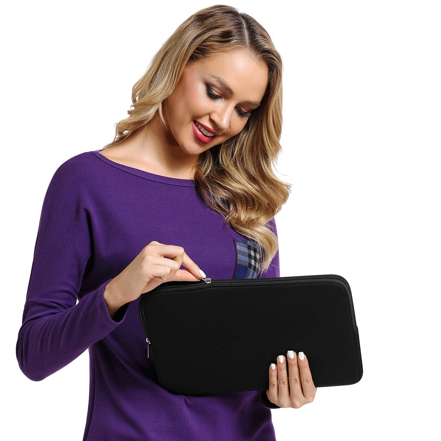 CCPK 11.6 inch Laptop Case Compatible with 12 inch MacBook Air 11 inch ASUS Vivobook Go Lenovo 100e Gen 4 Acer Gateway Chromebook 311 Computer Accessories Bag Sleeve Cover Carrying Case 11 inch, Black