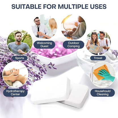 Disposable Face Towels 50 Count Compressed Towel Tablets 12×9 Inch Washcloths