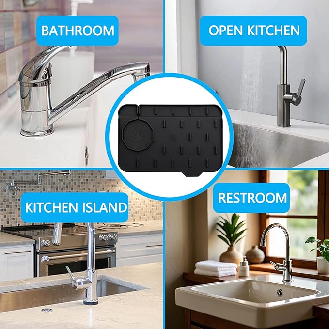Mini Sink Splash Guard & Faucet Mat