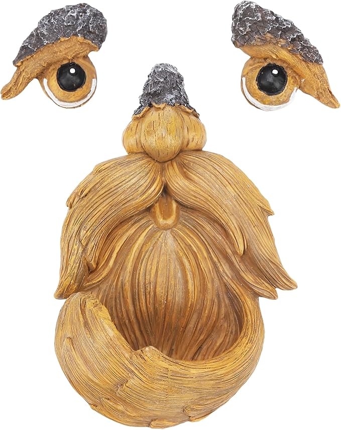 tree faces decor outdoor,FHNQRQN,face for tree decorations art garden statues,yard art clearance,whimsical yard decor,whimsical outdoor garden,gardening gifts,halloween,huggers,funny,scary,bird feeder