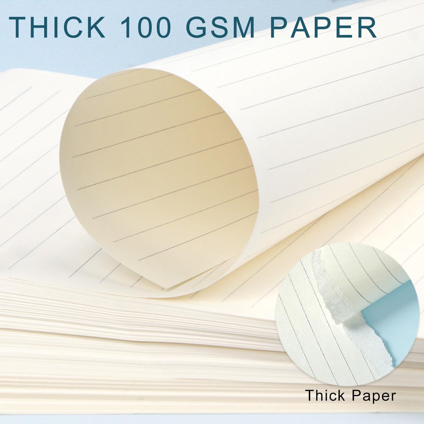 Toplive A5 Refill Paper, Lined Loose Leaf Inserts - 90 Sheets (180 Pages) with 5 Colorful Dividers & 1 Pack Sticky Notes, Refillable for 6 Ring Binder, Journal & Notebook-Perfect for Daily Notes,Study