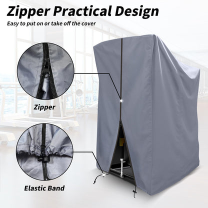 XYZCTEM Treadmill Cover, Dustproof Waterproof Folding Treadmill Cover, Fit for Most Indoor Outdoor Sunscreen Fold-able Treadmills, Grey