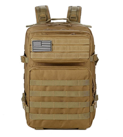 QT&QY 45L Military Tactical Backpacks Molle Army Assault Pack 3 Day Bug Out Bag Hiking Treeking Rucksack