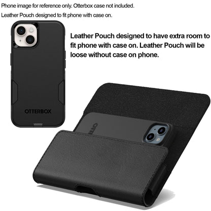 CoverON Holster for Motorola Moto G Power/G Play/Moto G/G36 G06 G57 Pure G05 G15 G100 2026 2025 2024 2023 Cell Phone Case Belt Clip Magnetic Carrying Leather Pouch (Fits with Otterbox or Case on)