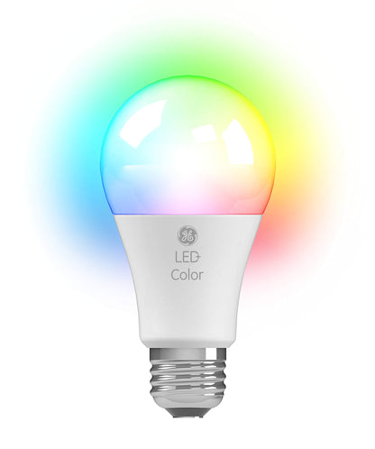 GE LED+ Color Changing LED Light Bulbs with Remote, No App or Wi-Fi Required, A19 Standard Bulbs (2 Pack)