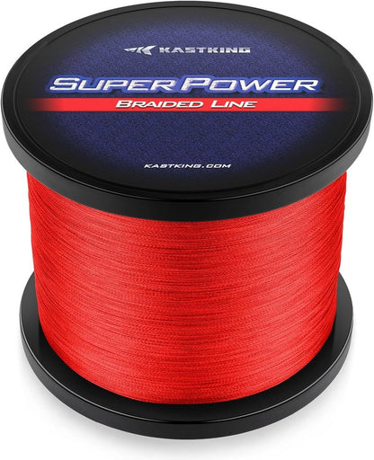 KastKing SuperPower Braided Fishing Line - Zero Stretch, Abrasion Resistant, Smaller Diameter | 150 Yards, Green