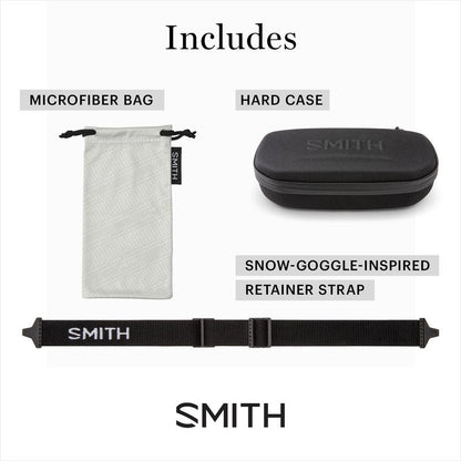 SMITH Embark Sunglasses – Performance Sports Sunglasses with Removable Side Shields for Skiing, Snowboarding, Fishing & More – For Men & Women – Black + Grey Green ChromaPop Polarized Mirror Lens