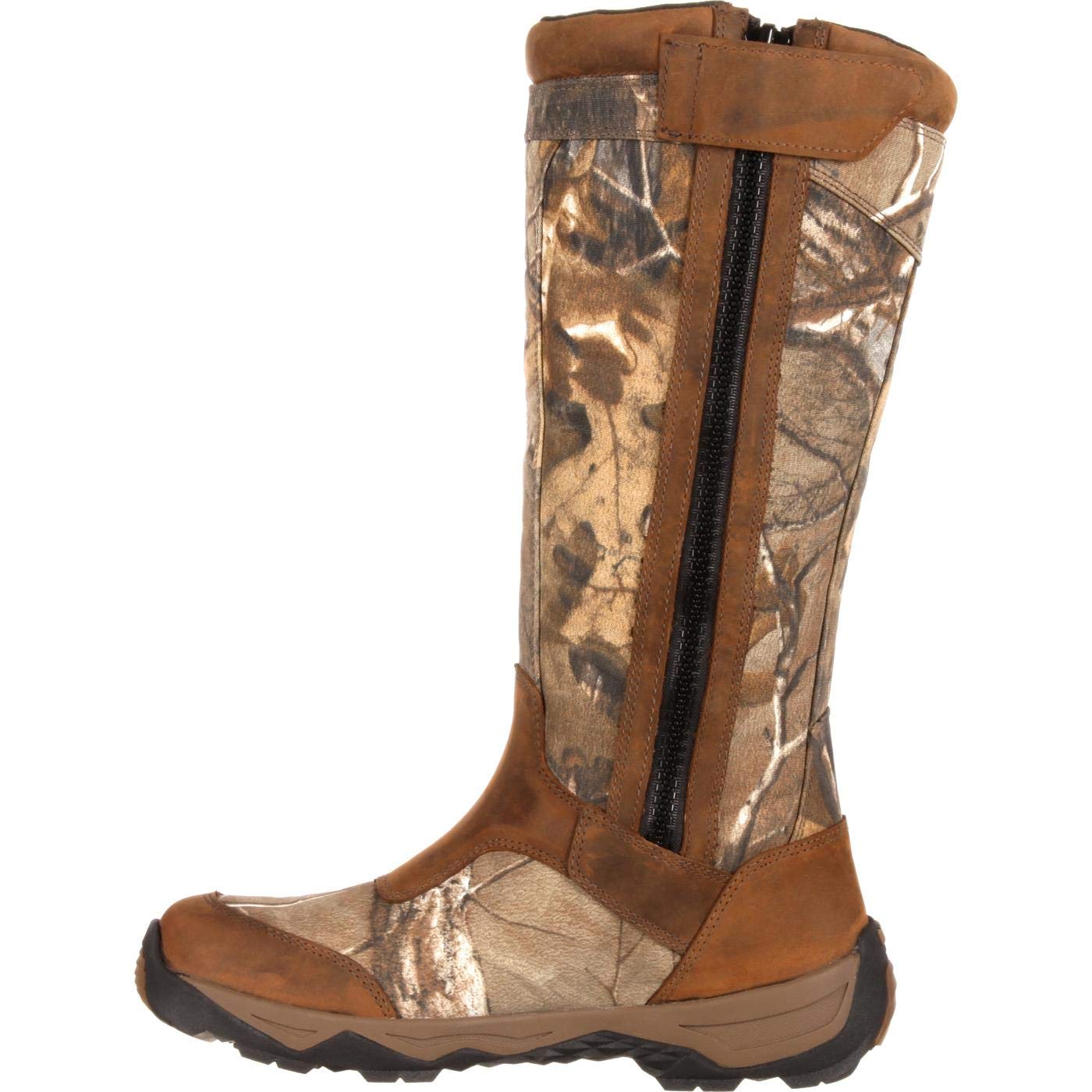 ROCKY Retraction Waterproof Side-Zip Snake Boot, Realtree Xtra, Size 11(M)