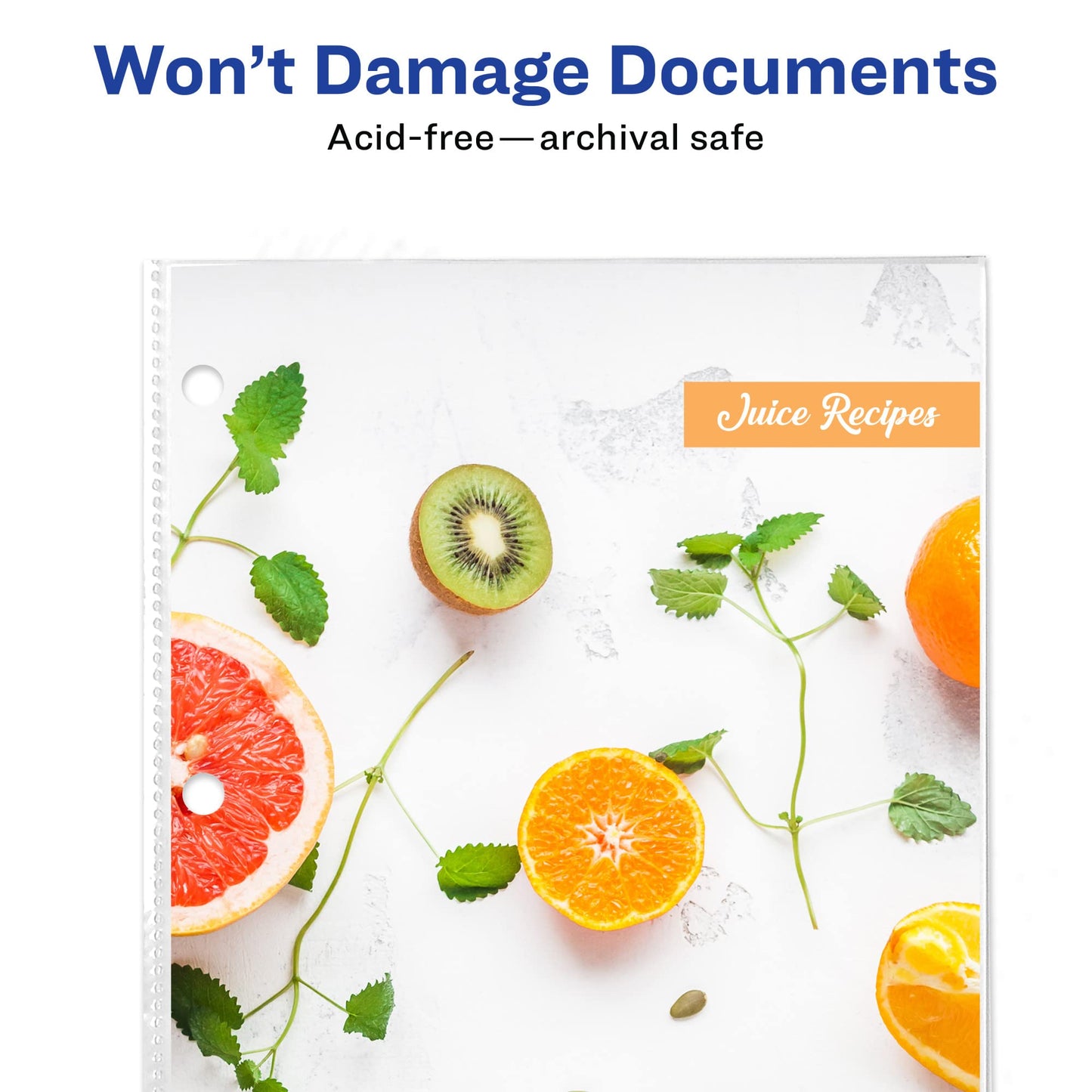 Avery Non-Glare Page-Size Sheet Protectors, Polypropylene, Pre-Punched for Use with Tab Dividers, Top Load, 50 Document Protectors (74204)