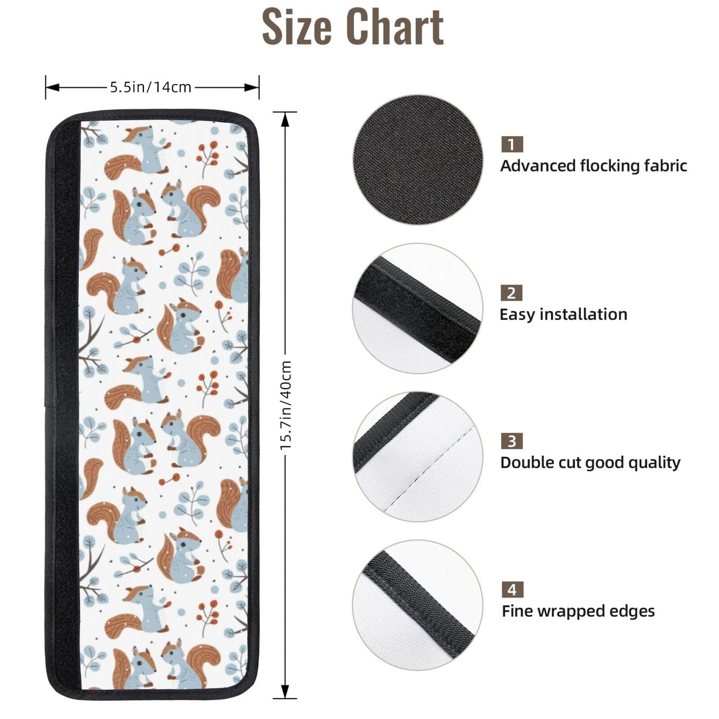 Buyidec Refrigerator Door Handle Covers Cute Squirrels Winter Snow Fridge Handle Cover Washable Dishwasher Microwave Fridge Oven Door Decor Handle Cover Keep Your Kitchen Appliances Clean