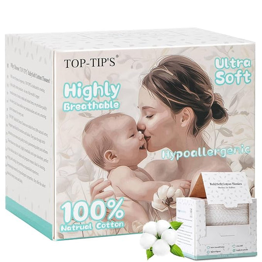 100% Pure Cotton Disposable Face Towel, Soft & Skin Friendly Face Towelettes