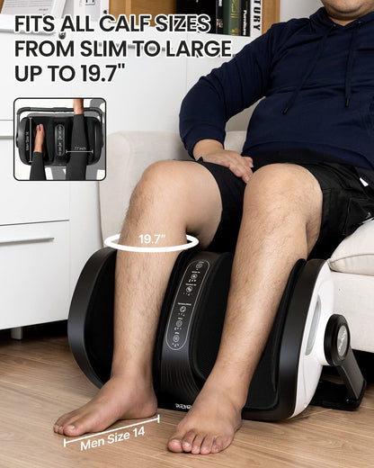 RENPHO Shiatsu Foot Massager with Heat, FSA HSA Eligible, Foot and Calf Massager Focus on Feet Health, Deep Kneading Massage for Plantar Fasciitis Relief, Fits Size up to 14, Fathers Day Dad Gifts