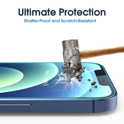 amFilm Easiest Installation OneTouch for iPhone 14 Pro [6.1 Inch] Screen Protector Tempered Glass, Auto-Alignment Tech, Bubble Free and Full Coverage Case Friendly, Anti-Scratch 2 Pack