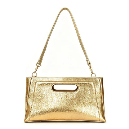 ELKINORA Clutch Purses for Women Formal,Evening Clutch Shoulder Handbag Glossy PU Leather Envelope Clutch,for Wedding Party