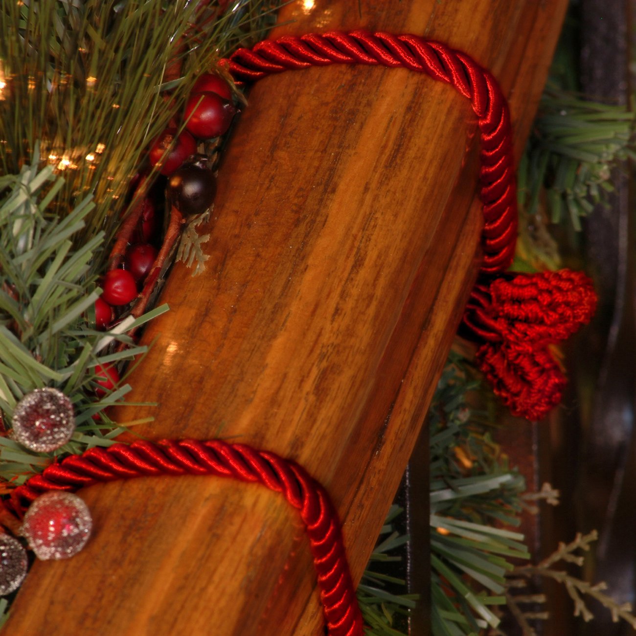 Haute Decor Decorative Twist Ties, 6 Pack, 20 inches (Red)