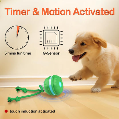 Salodal Interactive Dog Toys Rolling Ball for Puppy/Small Dogs,Peppy Pet Ball for Dogs,Motion Activate,Automatic Moving Dog Toy,USB Rechargeable