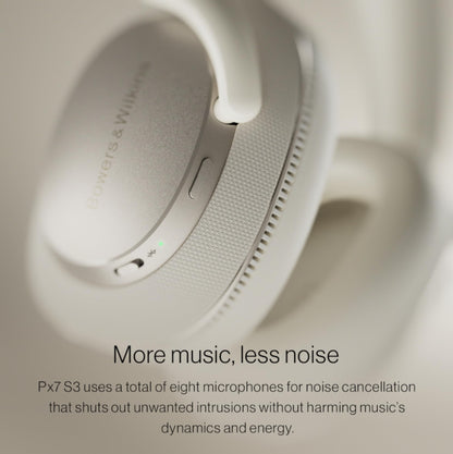 Bowers & Wilkins Px7 S3 Wireless Headphones Over Ear Noise Cancelling, Active Noise Cancelling & Transparency Mode, Hi-Res Sound, Bluetooth, 30-Hr Playtime, Quick Charge, Anthracite Black