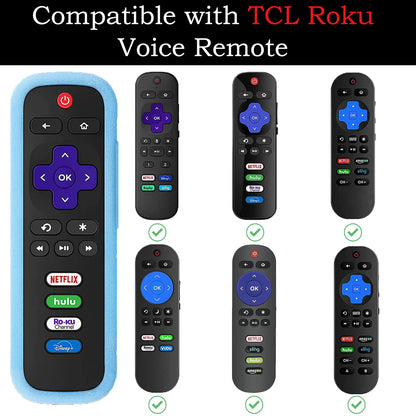 Silicone Protective Controller Cover fits for Roku TV Voice Remote | Element Roku | Westinghouse Roku TV Controller Cover,Glow in The Dark