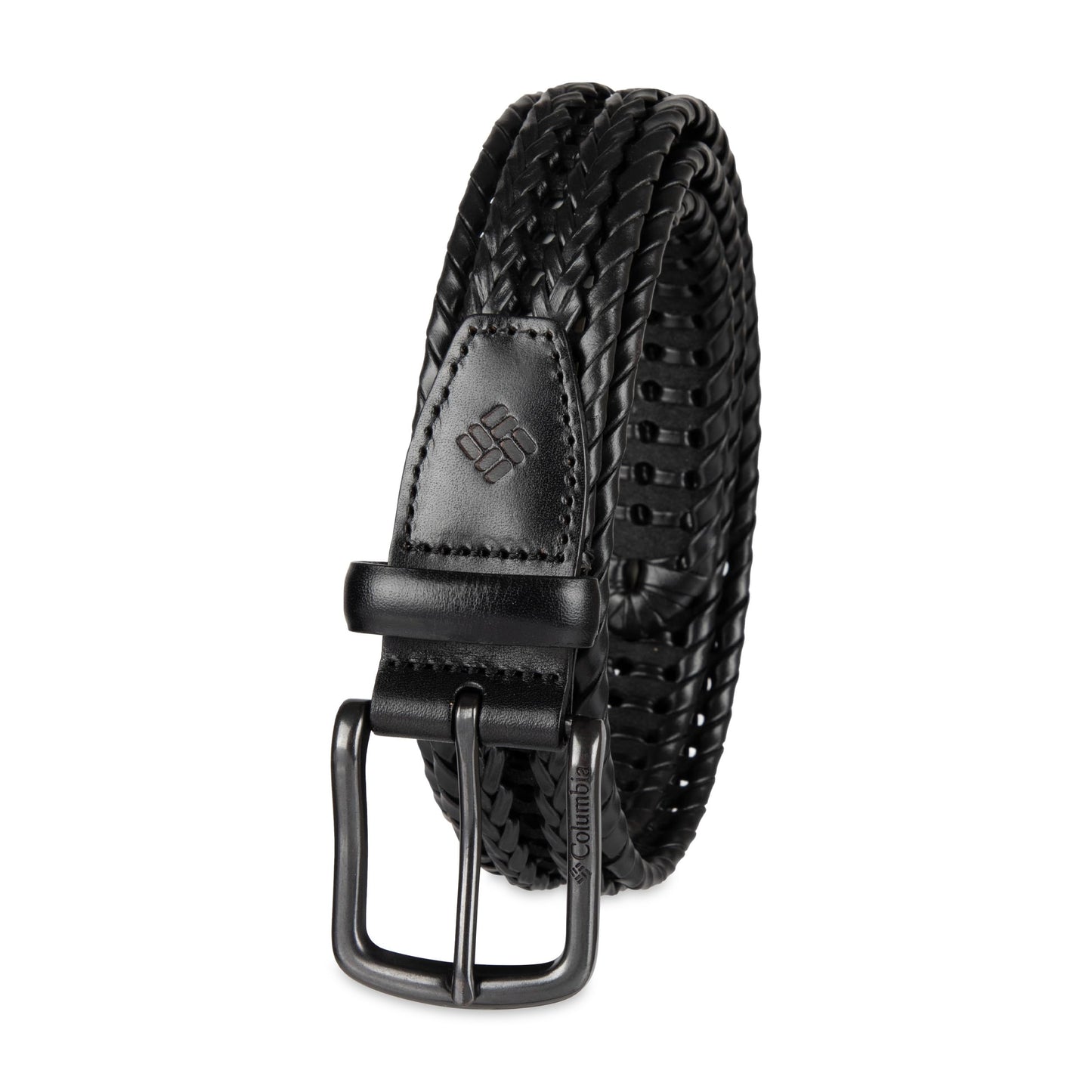 Columbia Men's Fully Adjustable Lace Braid Belt, Black, Small
