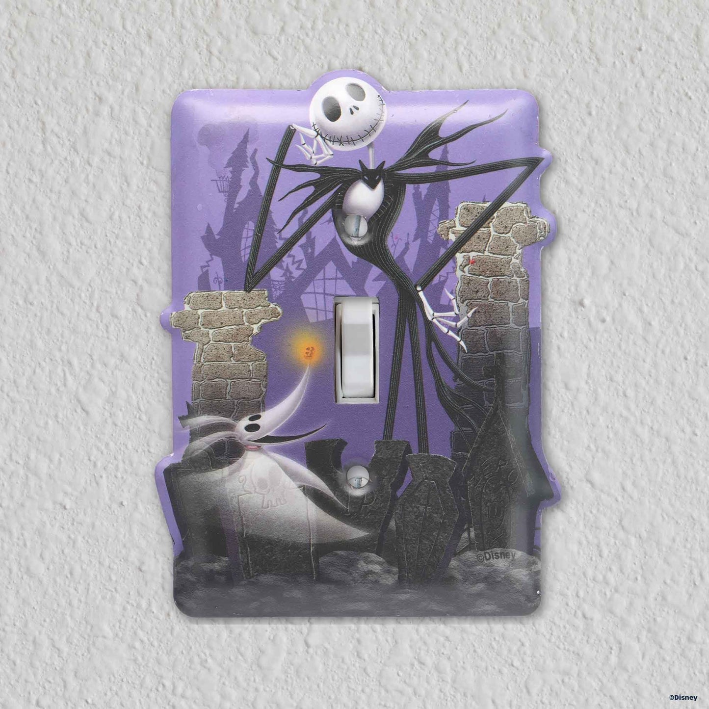 Disney The Nightmare Before Christmas Metal Light Switch Plate - Jack Skellington Switch Plate Decoration for Home