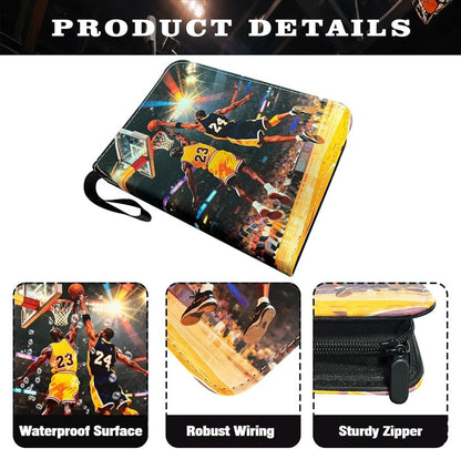 Basketball Cards Binder - 900 Pockets Trading Card Holder Album | 50 Removable Sleeves