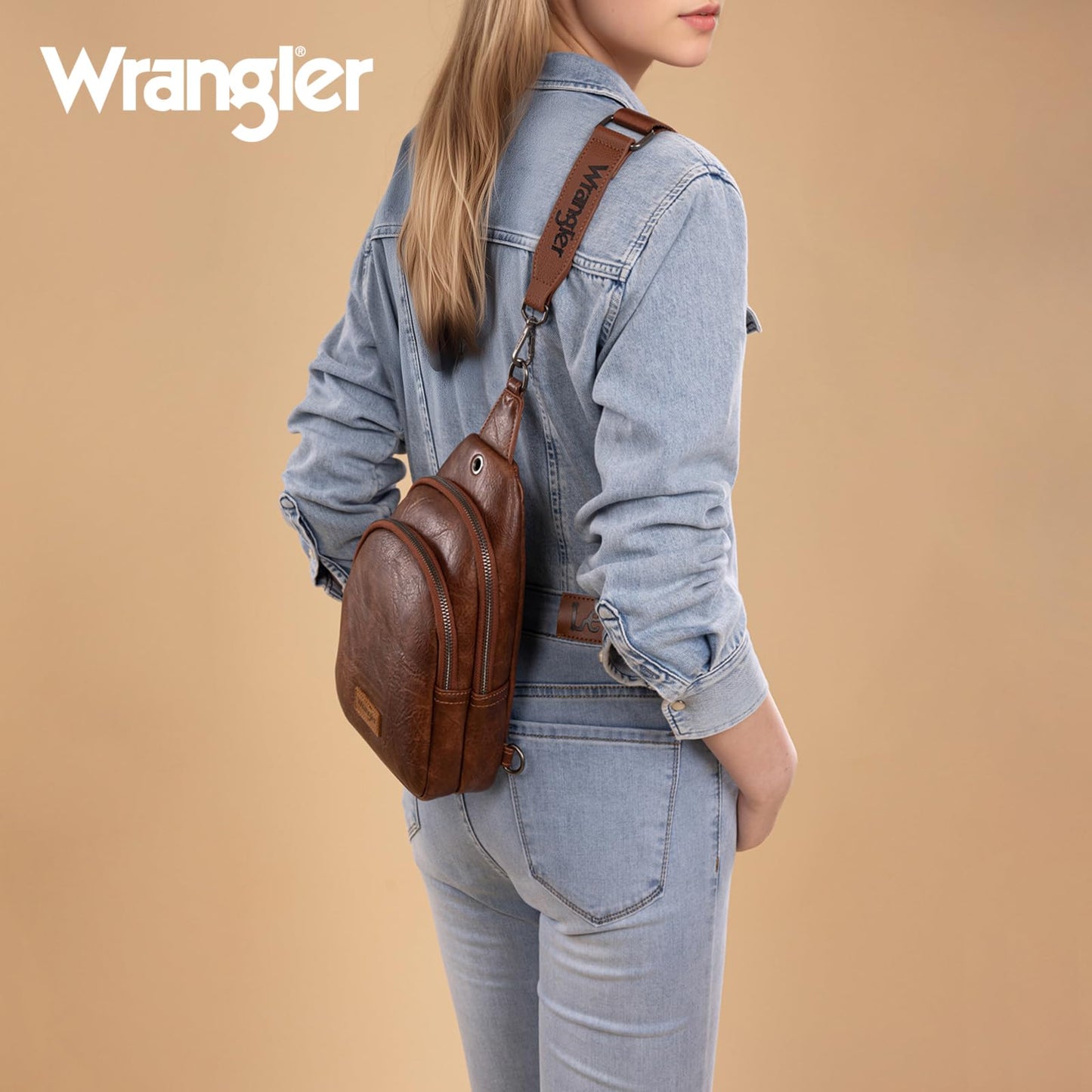 Montana West Wrangler Crossbody Bags for Women Sling Bag Cross Body Fanny Pack Chest Bag Backpack for Travel, WG-HB-87-227-DBR
