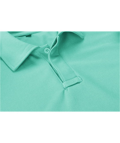 ZITY Mens Polo Shirt Short Sleeve Sports Tactical T-Shirt Athletic Golf Polos Daily Casual Stylish Collared Shirts for Men Turquoise Blue 5X-Large