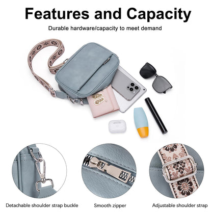CLUCI Crossbody Bags for Women Trendy, Vegan Leather Shoulder Handbags，Purses for Women with Adjustable Wide Strap