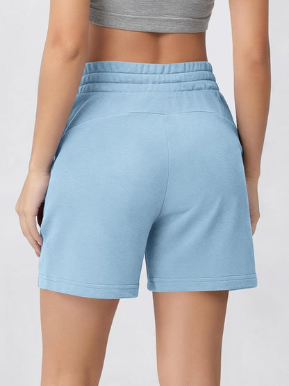 ODODOS Women's High Waist Sweat Shorts - 5" Cotton French Terry Lounge Shorts with Pockets