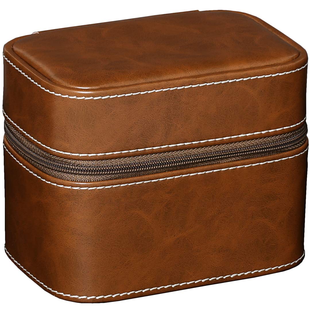 ROTHWELL 2 Watch Travel Case Storage Organizer for 2 Watches | Tough Portable Protection w/Zipper Fits All Wristwatches & Smart Watches Up to 50mm