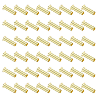 PATIKIL Brass Compression Insert, 75 Pcs 6mm OD x 4mm ID Tube Insert Tube Support Compression Fitting Assortment Kit for Water Oil Air Pipe