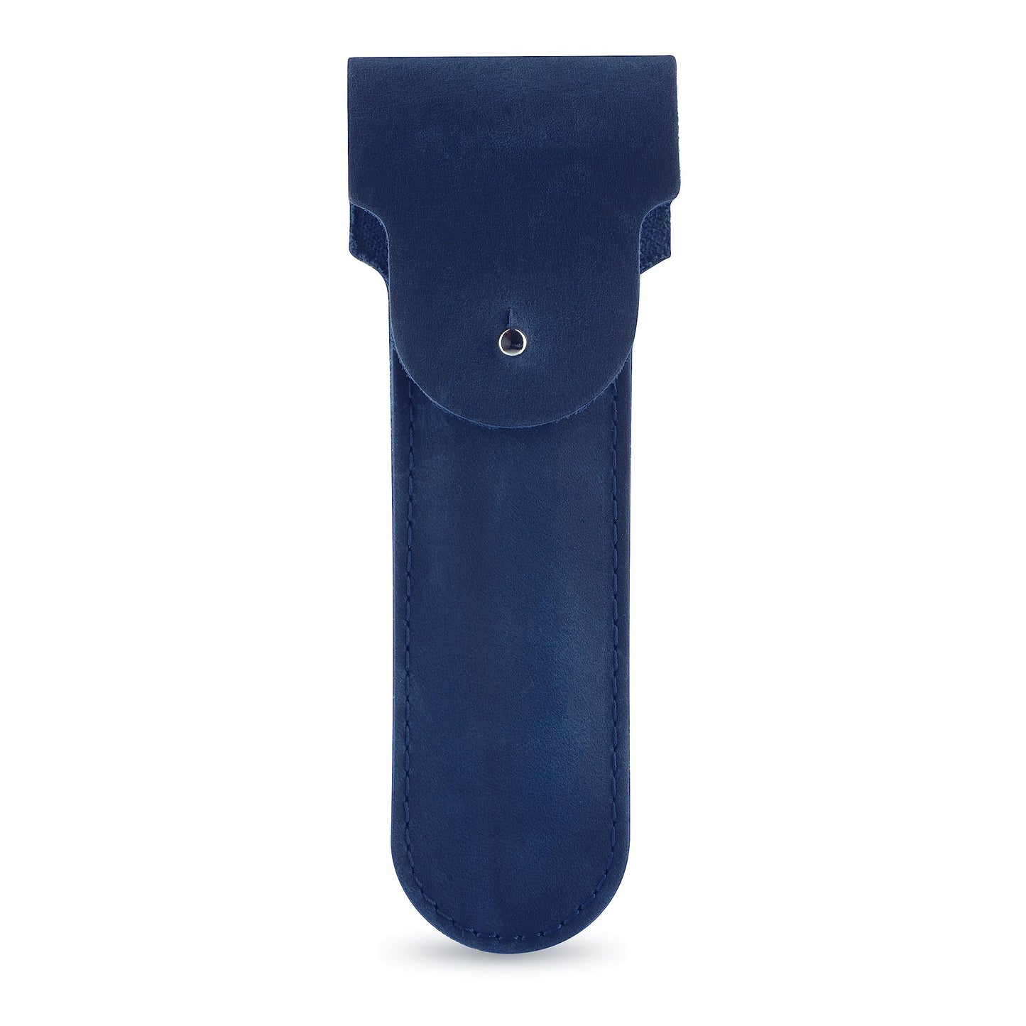 Safety Razor Head Protecting Leather Cover, Genuine Cowhide Leather Double Edge Safety Razor Case Accessories for Travel, Butterfly Razor Case, Soft Leather Double Edge Razor Case (Blue)