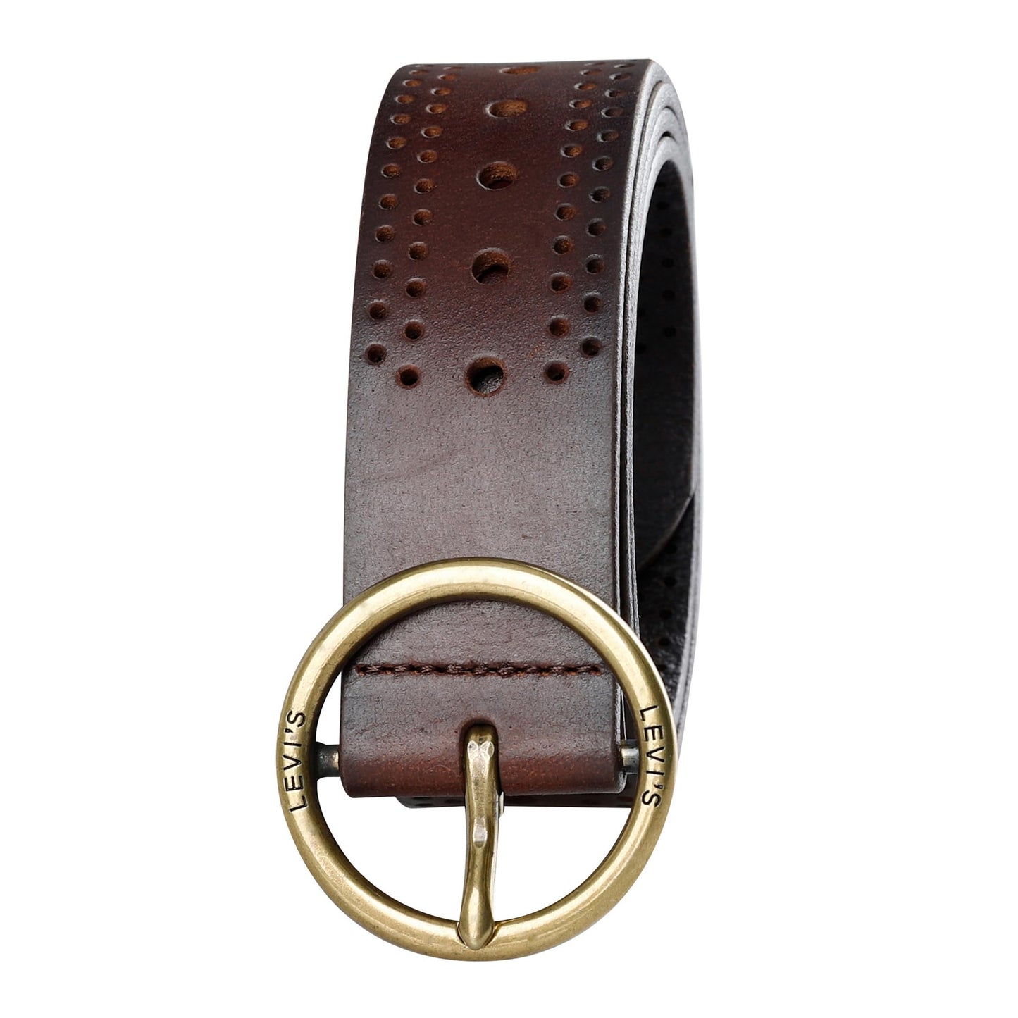 1.25" ROUND CENTERBAR W/LASER CUT DETAIL LEATHER