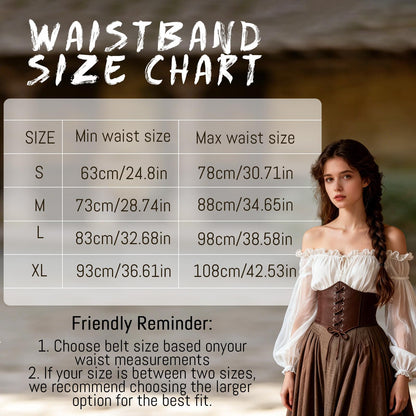 Renaissance Belt Pouch Corset Waistband Magic Potion Bottle Skirt Hike Steampunk Costume Accessory(Brown-B, X-Large)