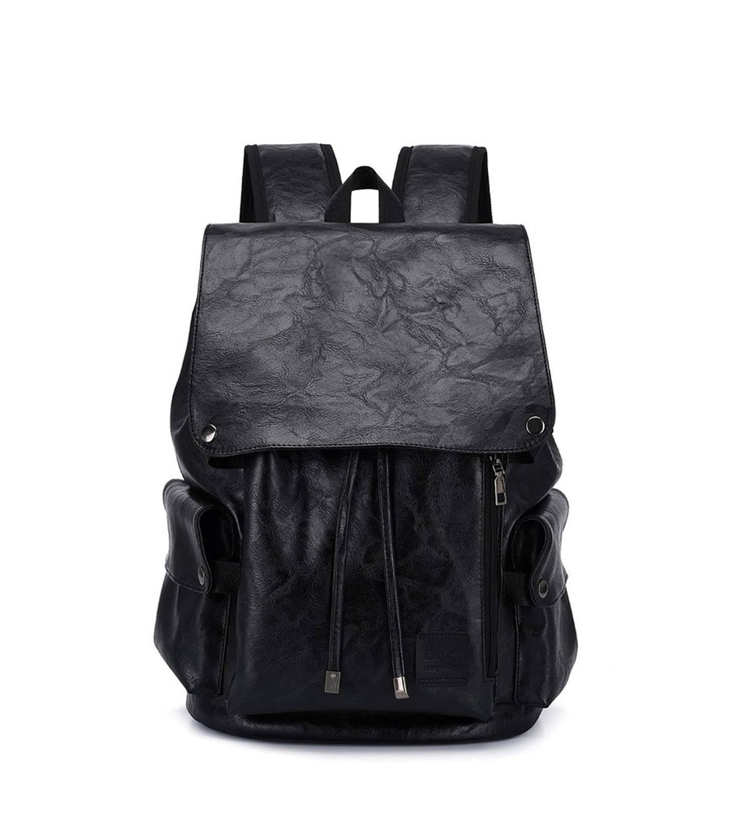 Sweetovo Leather Backpack for Women, Fashion Anti Theft Backpack Water Resistant Travel Daily, Black