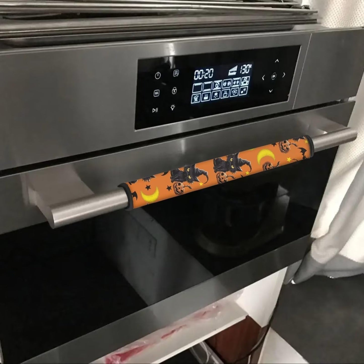 Mintulipy Refrigerator Door Handle Covers Keep Your Fridge Microwave Oven Stove or Dishwasher Clean Halloween Set of 4 Washable Cloth Decor Kitchen Decor Accessories