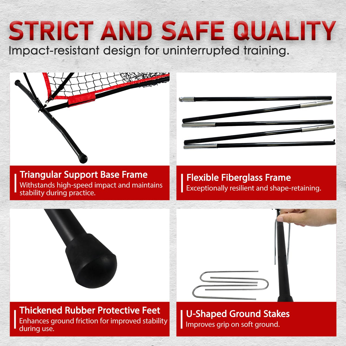 FILOMAX 7x7 ft Baseball & Softball Practice Net with 9 Numbered Strike Zone | PRO Training Net for Hitting, Pitching & Batting | with Carry Bag, Bow Frame for All Ages & Skills