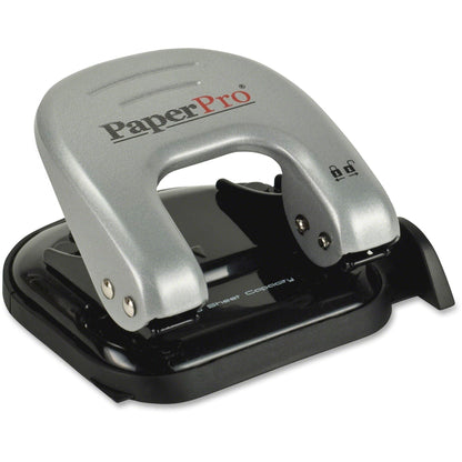 Bostitch Office EZ Squeeze Reduced Effort 2-Hole Punch, 2 Sheets, Locking Handle, Silver (231)